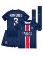 Billige Paris Saint-Germain Presnel Kimpembe #3 Hjemmedraktsett Barn 2024-25 Kortermet (+ Korte bukser)